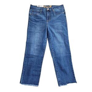 SEVEN 7 JEANS WOMEN'S TOWER STRAIGHT CROP DESIGNER  SIZE 10 (36x24) New w/ Tags